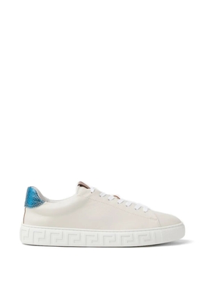 Versace logo-patch printed sneakers - Neutrals