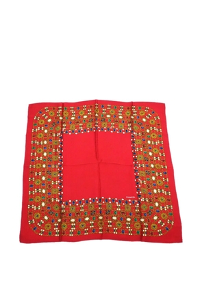 CHANEL Pre-Owned 1990-2000s patterned silk scarf - Red