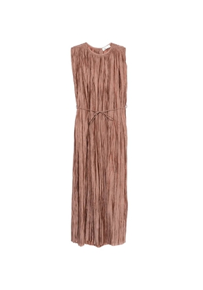 Roberto Collina ruched tie dress - Brown