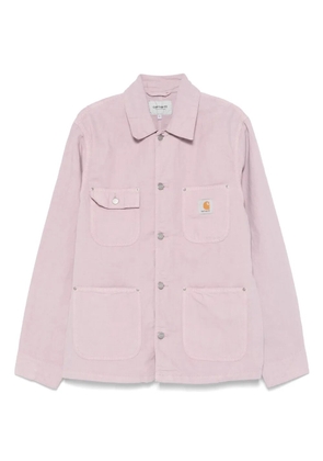 Carhartt WIP logo-patch denim jacket - Pink