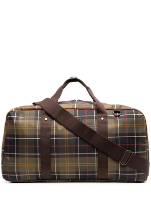 Barbour plaid check luggage bag - Green