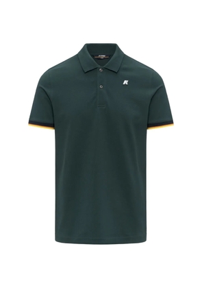 K-Way piqué contrast sleeve polo shirt - Green