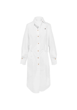 Vivienne Westwood Drunken button asymmetric dress - White