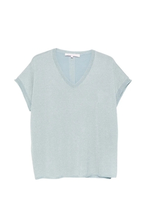 absolut cashmere Miranda V-neck T-shirt - Blue