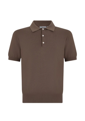 Canali short-sleeve polo shirt - Brown