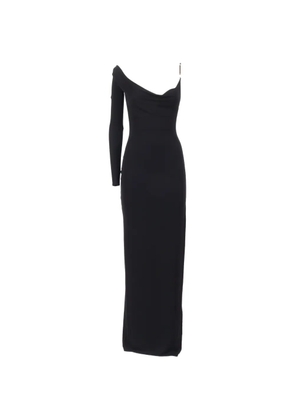Elisabetta Franchi draped maxi dress - Black
