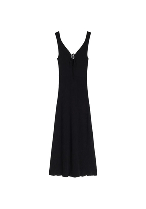 Maccapani tie-up midi dress - Black