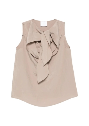 Su cowl-neck blouse - Neutrals
