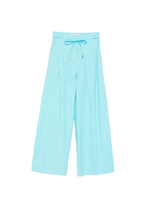 ERMANNO FIRENZE drawstring pleated trousers - Blue