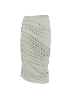 Rick Owens Lilies Edfu gathered midi skirt - Green
