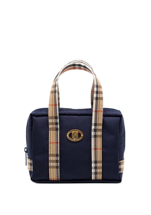 Burberry Pre-Owned 20th Century House Check Trimmed Nylon handbag - Blue