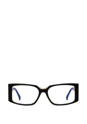 Max Mara Eyewear rectangular gold-tone glasses - Black