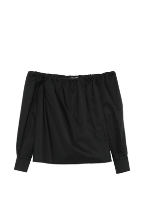 Su off-shoulder-neck blouse - Black