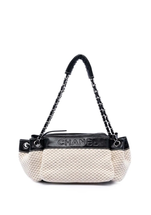 CHANEL Pre-Owned 2004-2005 Crochet Cotton LAX Accordion shoulder bag - Black