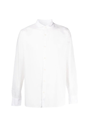 Deperlu Leon button-up linen shirt - White
