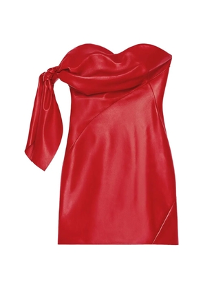 Givenchy knot strapless dress - Red