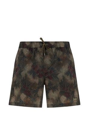 Herno floral-print swim shorts - Brown