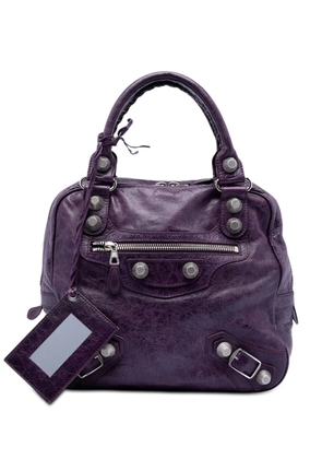 Balenciaga Pre-Owned 2007-2012 Lambskin Motocross Giant 21 Street Bowler Bag handbag - Purple
