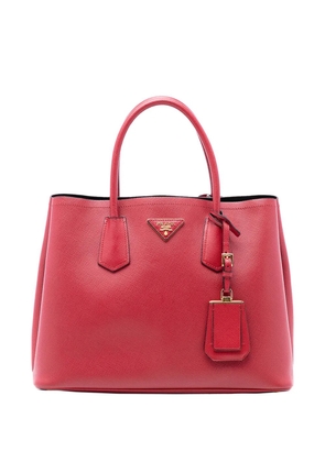 Prada Pre-Owned 2010-2026 Medium Saffiano Cuir Double satchel - Red