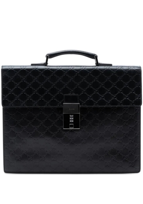 Gucci Pre-Owned 2016-2025 Guccissima business bag - Black