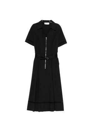 ERMANNO FIRENZE zip-up midi dress - Black