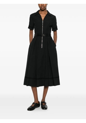 ERMANNO FIRENZE zip-up midi dress - Black