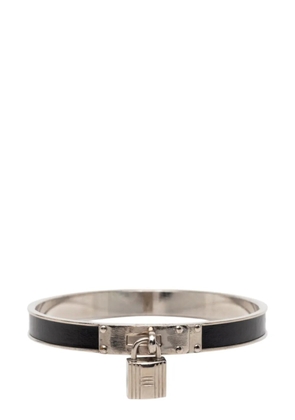 Hermès Pre-Owned 1990-2010 Palladium Plated Kelly H Lock Cadena Bracelet costume bracelet - Black