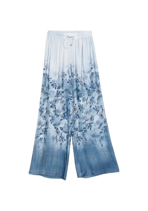 ERMANNO FIRENZE floral-print trousers - Blue