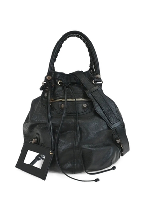 Balenciaga Pre-Owned 2010s Pompon leather tote bag - Black