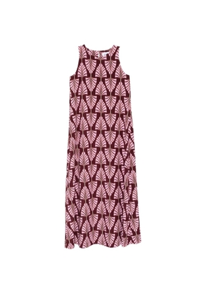 Niu patterned sleeveless maxi dress - Red