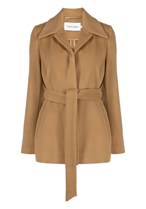 Calvin Klein single-breasted coat - Brown