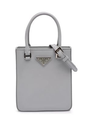 Prada Pre-Owned 2013-2025 Small Leather Brushed Tote satchel - Grey
