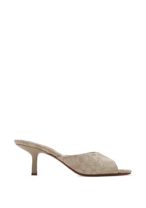 Burberry check Mews low sandals - Neutrals