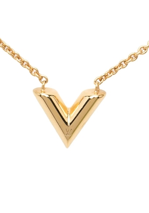 Louis Vuitton Pre-Owned 2021 Gold Plated Essential V Necklace costume necklace