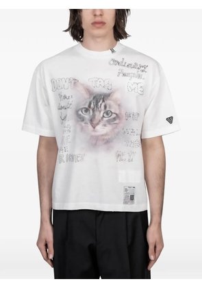 Maison MIHARA YASUHIRO cat-print T-shirt - White