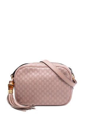 Gucci Pre-Owned 2016-2025 Metallic Microguccissima Sunshine Disco Camera Bag crossbody bag - Pink