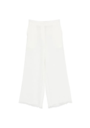 Antonelli frayed-hem trousers - White