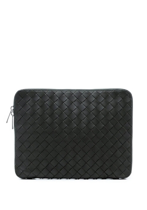 Bottega Veneta Pre-Owned 2012-2025 Leather Intrecciato Hydrology Document Case Pouch clutch bag - Black