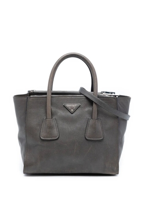 Prada Pre-Owned 2013-2025 Small Glace Calf Twin Pocket satchel - Grey