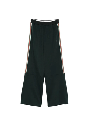 Gucci elasticated-waistband wide-leg trousers - Green