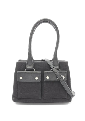 Bvlgari Pre-Owned 2000 Logomania double-handle tote bag - Black