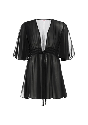 ERES flared sleeve opérette top - Black