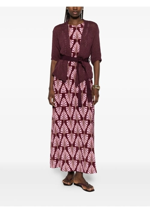 Niu tie cardigan - Purple