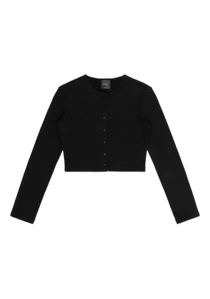 LESET Lauren button-front long-sleeves cardigan - Black