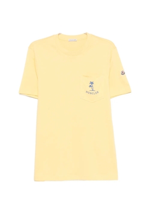 Moncler palm tree pocket T-shirt - Yellow