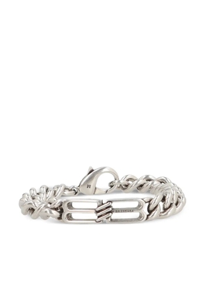 Balenciaga BB Icon gourmette-chain bracelet - Silver