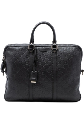 Gucci Pre-Owned 2016-2025 Guccissima business bag - Black