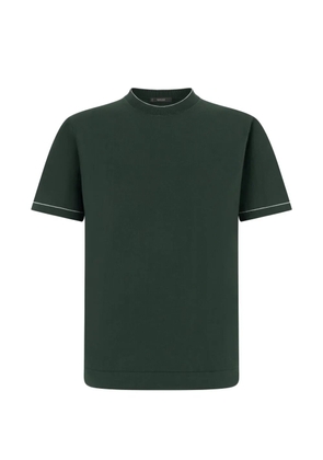 Boggi Milano contrast-detail crepe-knit T-shirt - Green