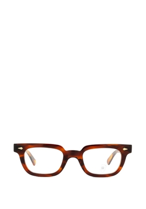 JULIUS TART OPTICAL T-Man square frame glasses - Brown