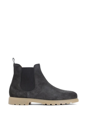 Kiton lug-sole ankle boots - Brown
